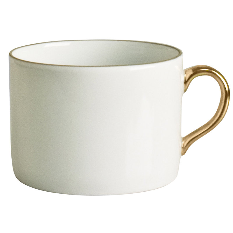 Anna's Palatte Tea Cup, Antique White/Gold