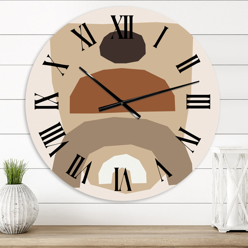 Minimal Elementary Organic and Geometric Compostions XXVI - Horloge murale moderne, Surdimensionné