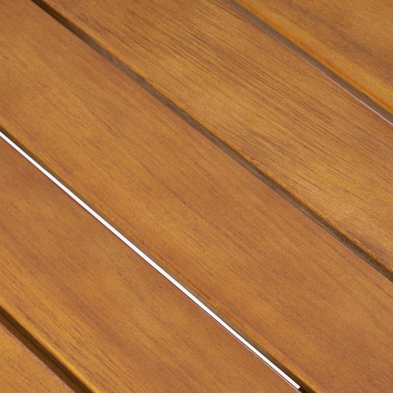 Table d'appoint d'extérieur en bois d'acacia