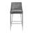 Upholstered Counter Stool with Metal Frame-56638188