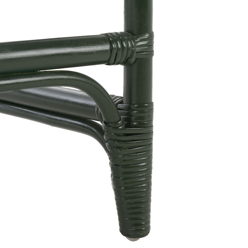 Tabouret de bar avec coussin Peoria Bhumi, Vert forêt