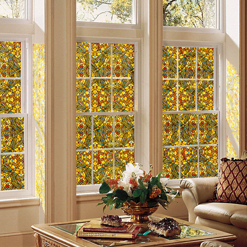 Adhésif décoratif libellule, Yellow