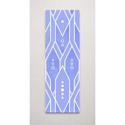 «Blue Geometric Lattice», art mural sur toile