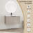 36'' Single Bathroom Vanity with Resin Top-398705111