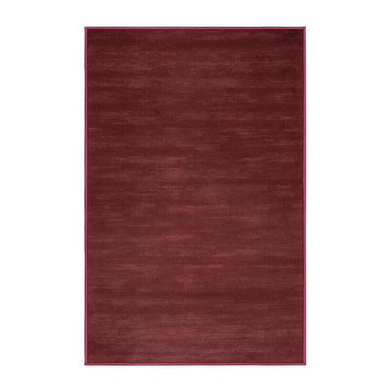 Machine Washable Solid Red Area Rug, Rectangle 2' x 3'