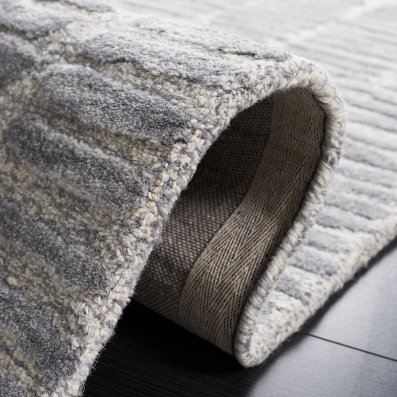Tapis en laine / coton touffeté à la main Jenaveve, Rectangle 2 pi x 3 pi