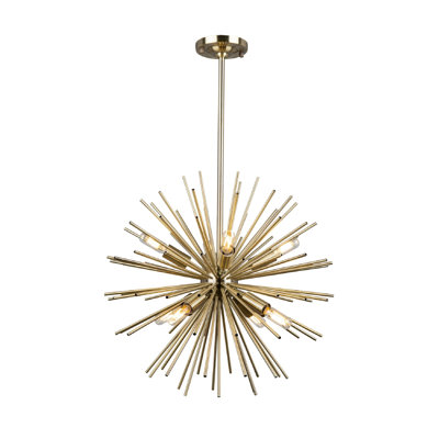 Lustre sphérique spoutnik à 8 lumières Sunburst