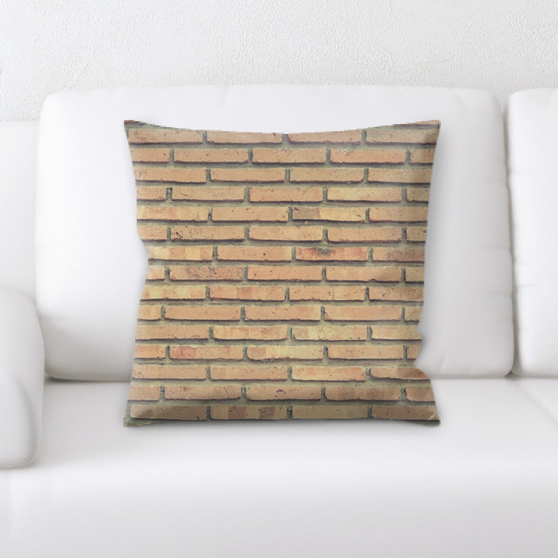 Coussin décoratif briques