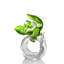 Signature Signature Classic Crystal Art - Édition de collectionneur - sculpture d'orchidée en cristal, «Imminent Spring Dance»