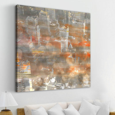 Rooftops by Parvez Taj - Wrapped Canvas Print