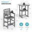 Ensemble de 3 barres d'extérieur Pennington pour 2 personnes avec table carrée et chaises en PEHD-126517243