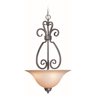 Nettie 3 - Light Forged Metal Unique/Statement Pendant
