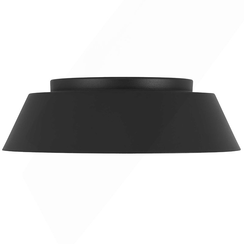 Plafonnier encastré 11 po à DEL noir, H 3,25 po x l 11 po x P 11 po, Noir