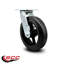 Caoutchouc sur roulettes en acier