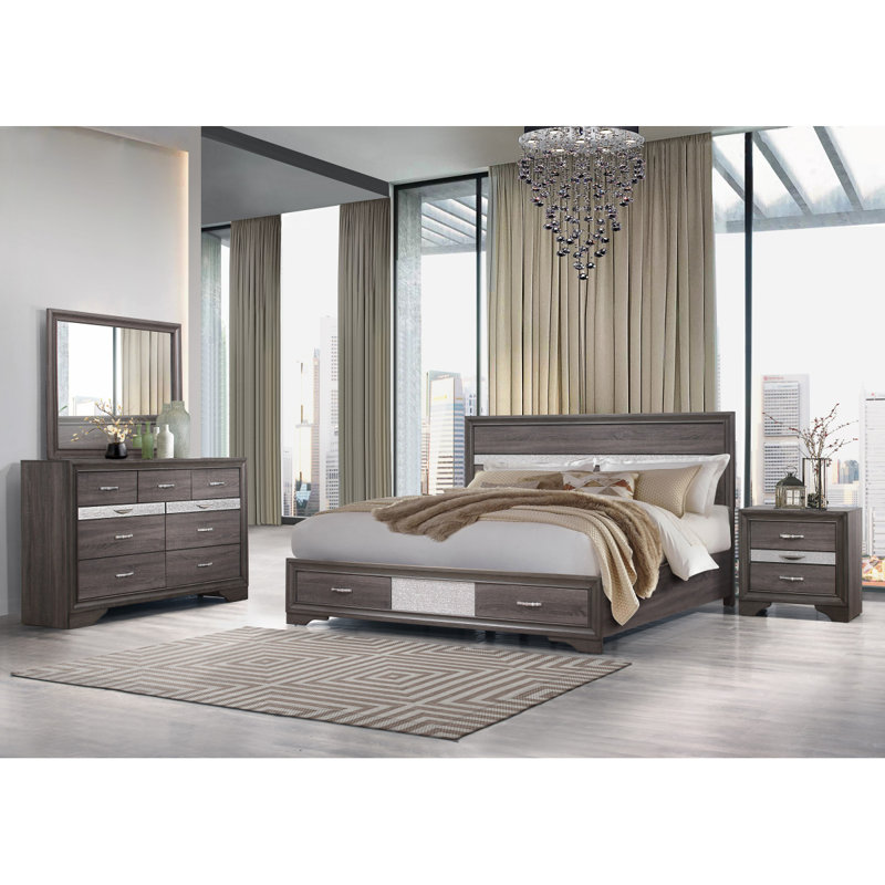 GRAND LIT GRIS RYder Sparkle, Queen