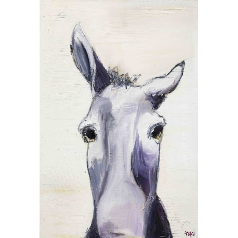 «Donkey» par Tori Campisi - reproduction sur toile tendue, H 45 po x l 30 po x P 1,5 po
