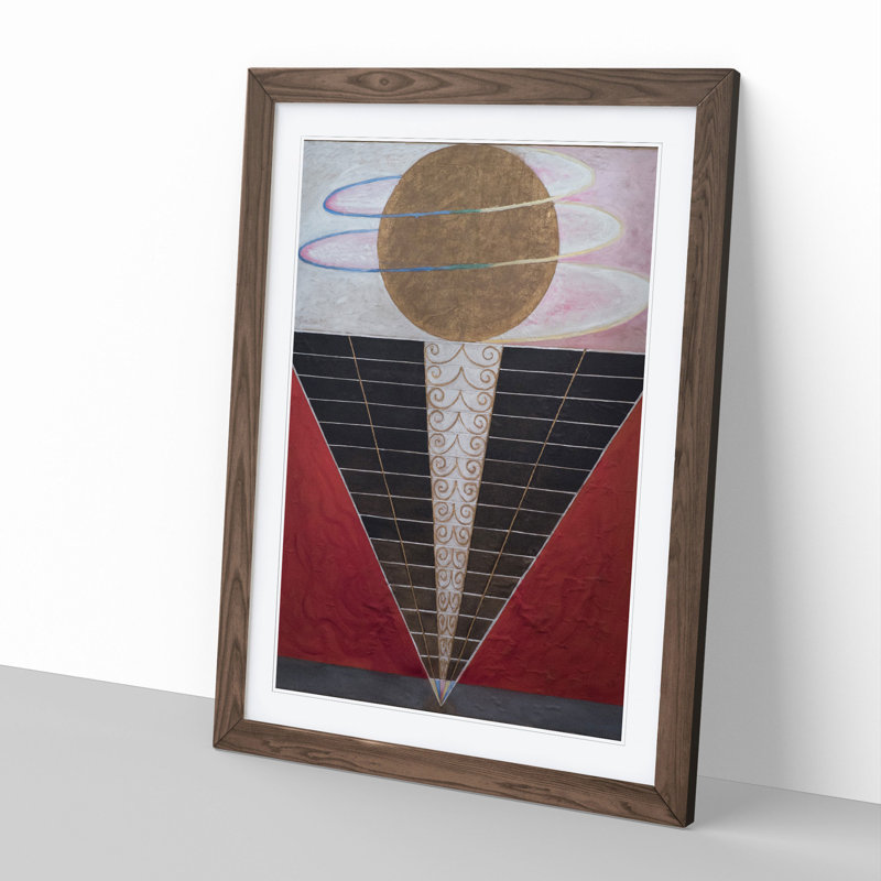 Altarpiece No.2 by Hilma Af Klint - Picture Frame Painting, 65cm H x 48cm W x 2cm D, Walnut