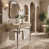 36" Silver Leg with Beige Sink est en rupture de stock