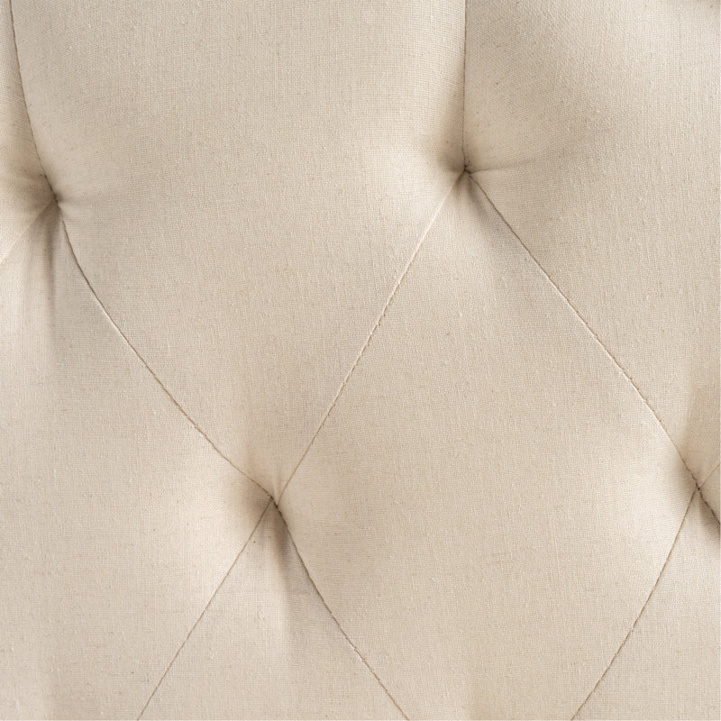 Tufted Upholstered Headboard Queen Size, Solid Wood Head Board With Durable Metal Legs, Adjustable Height Queen Headboard With Nailhead Trim In Bedroom