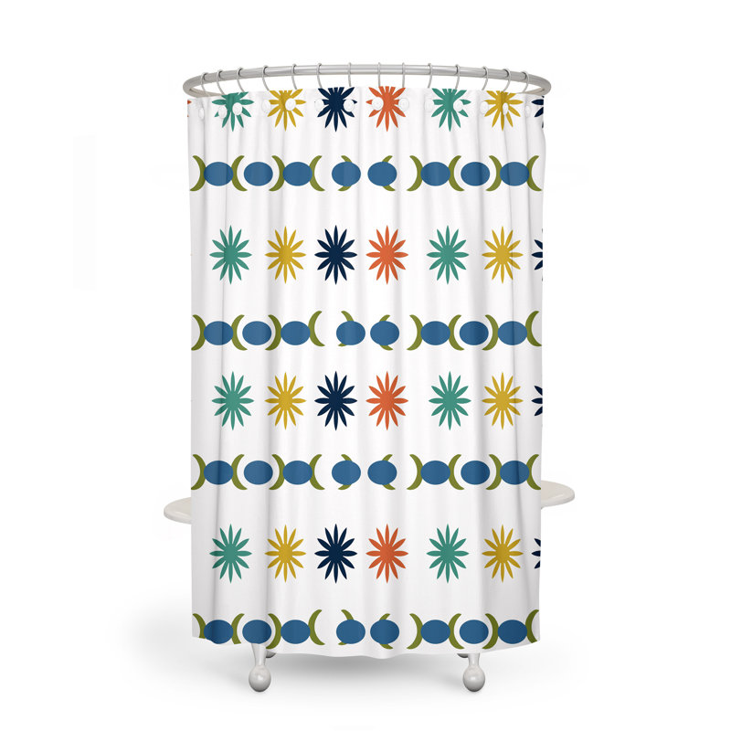Abstract Shower Curtain, 72" H x 70" W