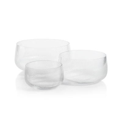 Chadwell Rippled Glass Bowl
