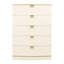 La Terrazza 5-Drawer Chest - Creamy Pearl