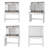 43" Farmhouse Vanity – Lighted 3-Color Mirror, Touch-Dim, Slide-Top Drawer, Hair-Dryer Shelf, Pure-White MDF Finish