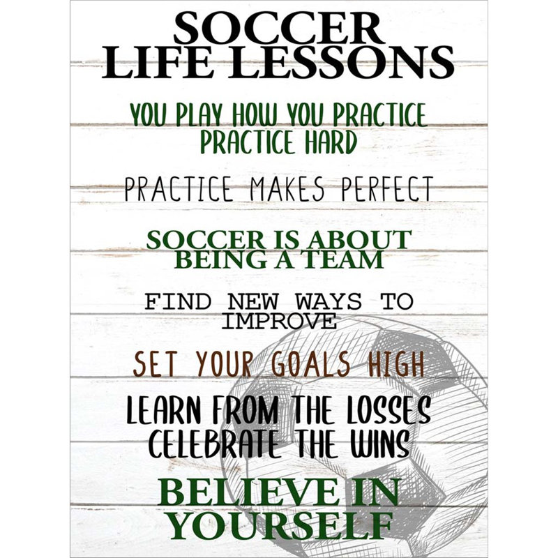 «Soccer Life» par Kimberly Allen - impression encadrée