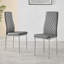 Scottsmoor High Gloss Halo Dining Table Set & 6 Luxury Faux Leather Dining Chairs - Modern Design-458033557-443875757