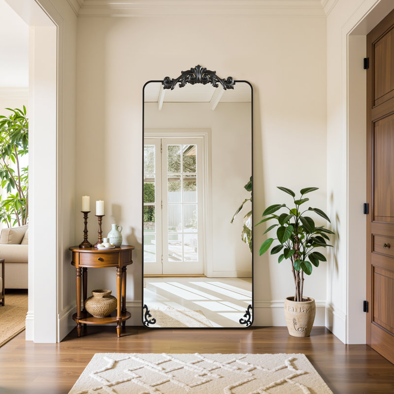 Miroir Ornately, Noir, noir, noir, noir, 65 po x 24 po
