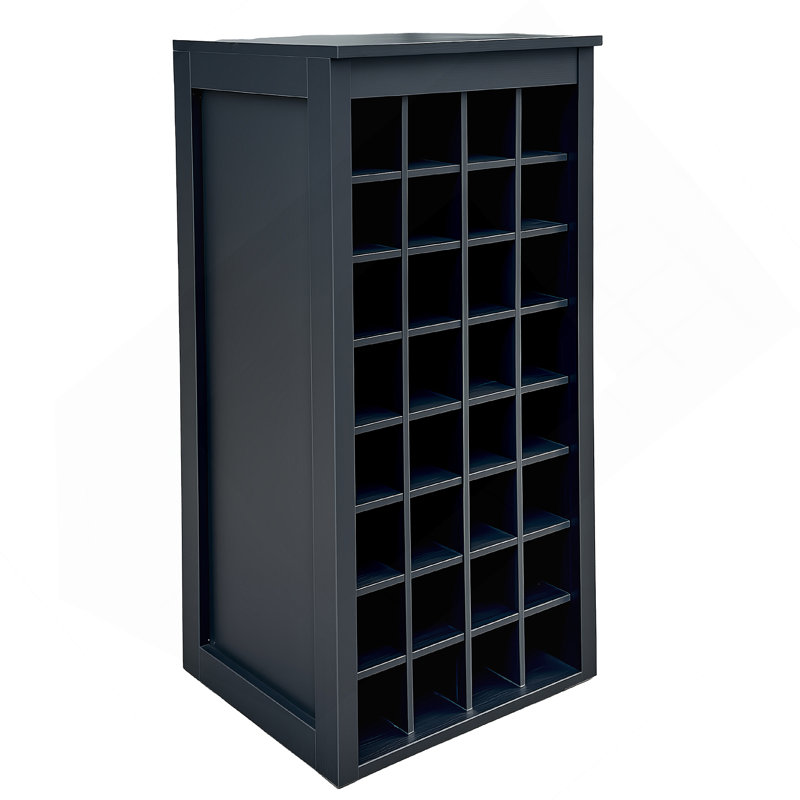 Armoire à vin modulaire de 32 bouteilles avec un design élégant et un rangement efficace pour les amateurs de vin.