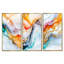 Encre, explosion de liquide - art mural abstrait 3 pièces-129075808-129075807