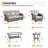 Fiorillo 5-Piece Outdoor Wicker Patio Conversation Set With 5" Thick Cushions And 2 Lounge Chairs-1356588416