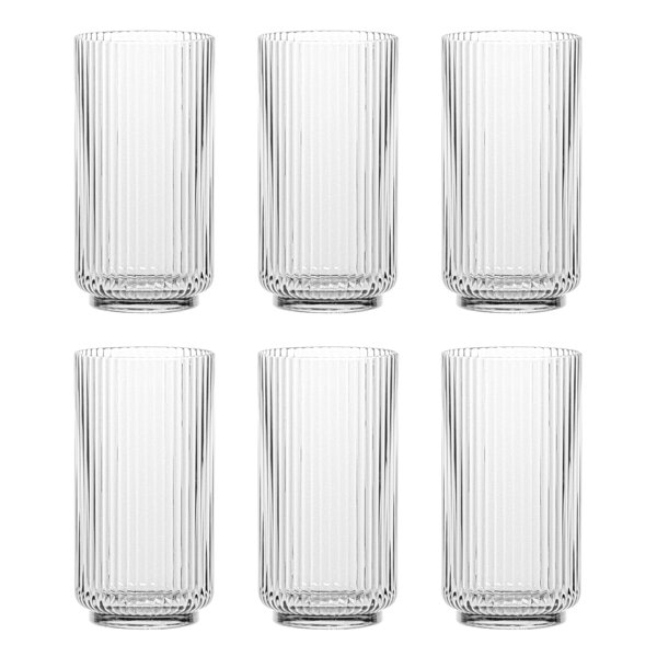 Classic Tall Acrylic Drink Tumblers - 22 oz. (Set of 6)