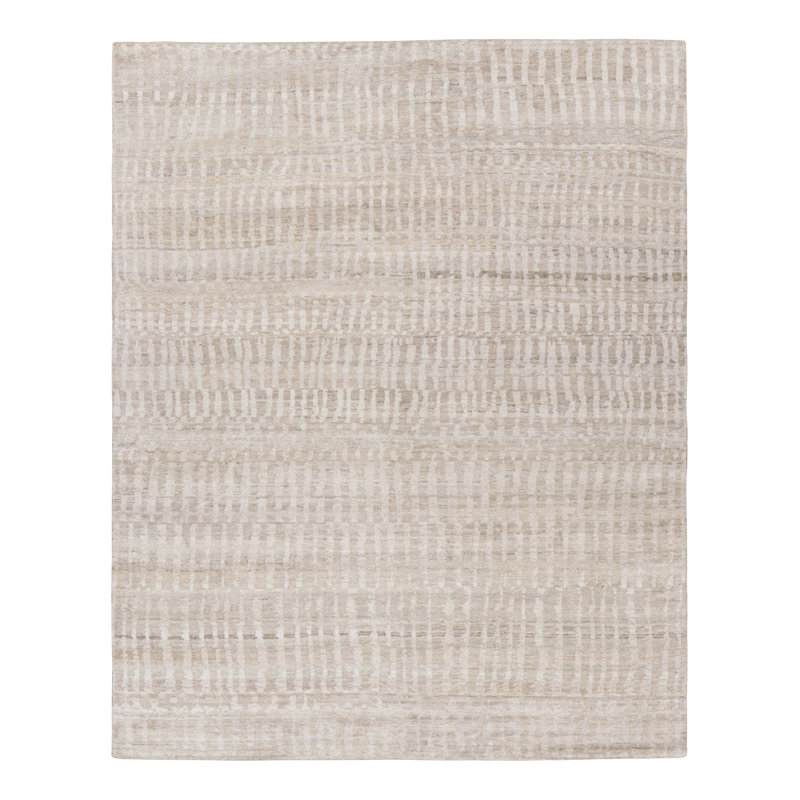 Rug & Kilim’S Contemporary Textural Rug In Beige-Brown And Gray Tones