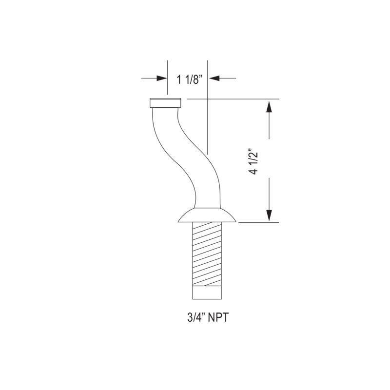 Deck Pillar Unions, Chrome poli