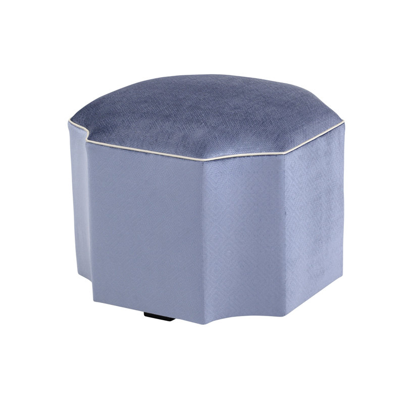 Celtic Novelty Ottoman, Blue