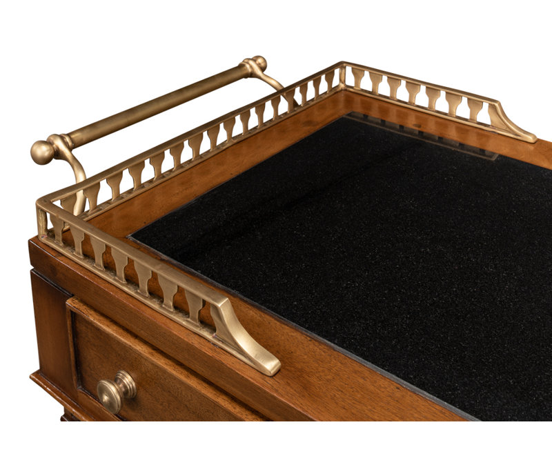 Capital Serving Cart Fruitwood Finish