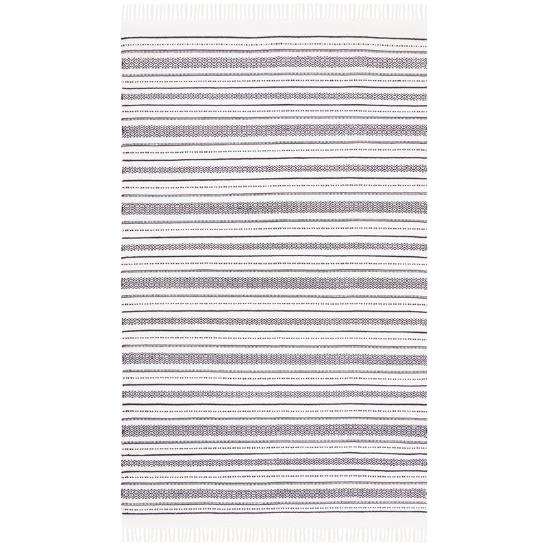 Mehara Flat Weave Cotton Striped Rug, Rectangle 3' x 5'