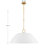 Alta 1-Light Hubbs in White Bisque and Brass-1023664737
