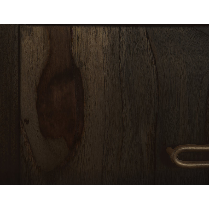2 tiroirs, table de chevet, Noir