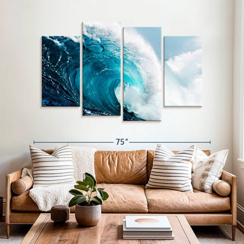Gillard Raw Ocean Waves, 42" H x 68" W