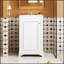 Meuble-lavabo de 20 pouces avec lavabo en céramique, ensemble de meuble-lavabo simple autoportant avec porte à fermeture douce et tablette réglable, style moderne-870406562
