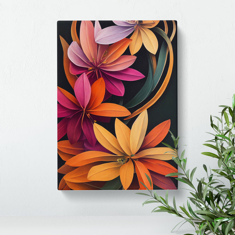 Many Flowers - Wrapped Canvas Print, 50cm H x 35cm W x 3cm D