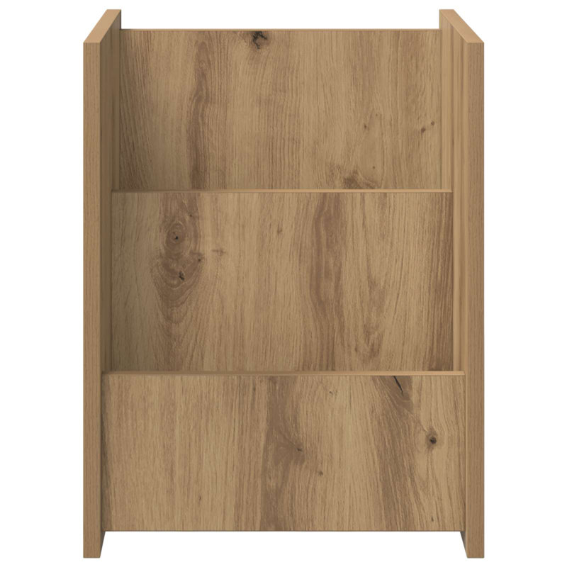 Wood Free Standing Magazine Rack, Light Brown