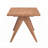 Natural Finish Mid-Century Modern Rectangular Dining Table