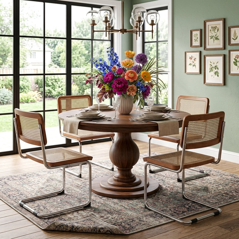 Chaise d'appoint en brun, Brun