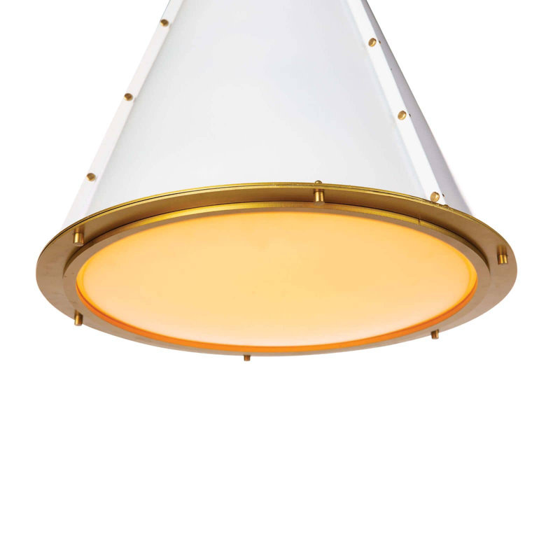1 - Light Chandelier, White