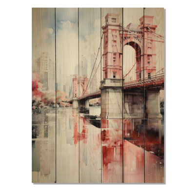 Pont rouge Red Marvel II sur bois