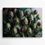 Art mural en métal légumes vert fleurs artichaut-734791698